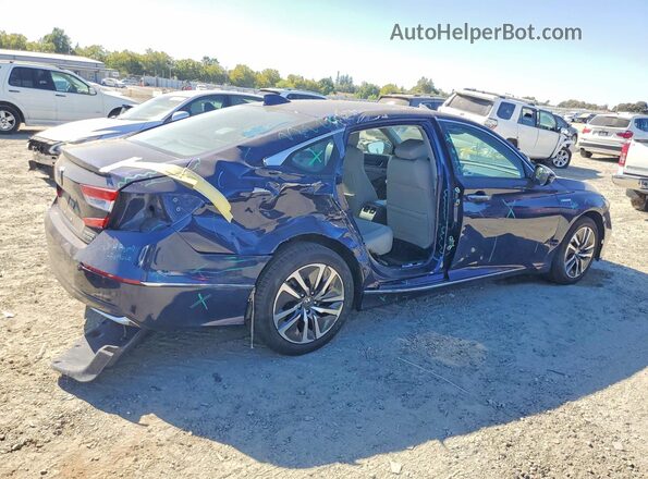 1HGCV3F92KA010775 2019 HONDA ACCORD Синий Задняя правая четверть
