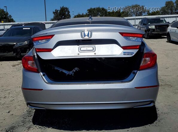 1HGCV3F92LA005514 2020 HONDA ACCORD Silver Rear view