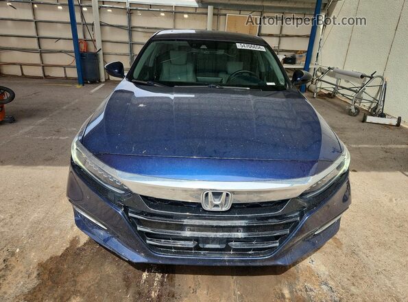 1HGCV3F92LA011443 2020 HONDA ACCORD Blue Вид спереду