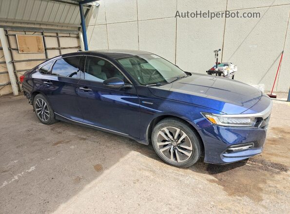 1HGCV3F92LA011443 2020 HONDA ACCORD Blue Передня права чверть
