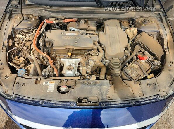 1HGCV3F92LA011443 2020 HONDA ACCORD Blue Вид задньої частини салону