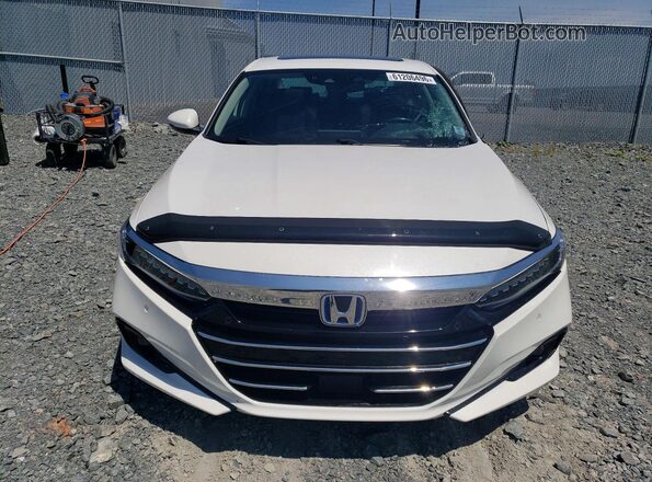 1HGCV3F92NA800355 2022 HONDA ACCORD White Front view