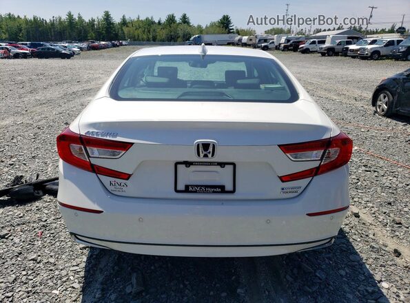 1HGCV3F92NA800355 2022 HONDA ACCORD White Rear view