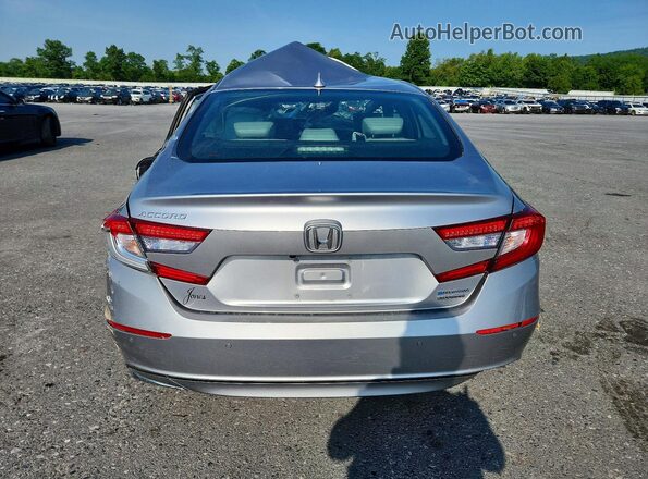 1HGCV3F93KA011787 2019 HONDA ACCORD Серебряный Вид сзади