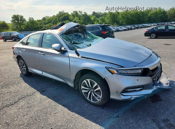 1HGCV3F93KA011787 2019 HONDA ACCORD Серебряный Передняя правая четверть
