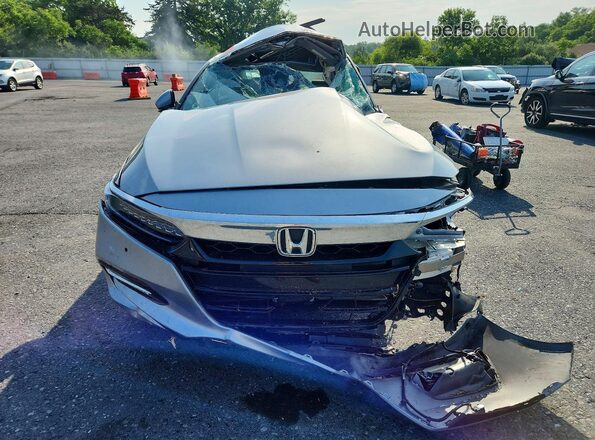 1HGCV3F93KA011787 2019 HONDA ACCORD Серебряный Вид спереди