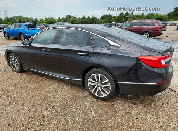 1HGCV3F93KA021543 2019 HONDA ACCORD Черный Задняя левая четверть