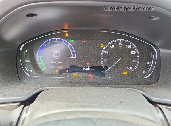 1HGCV3F93KA021543 2019 HONDA ACCORD Черный Вид щитка приборов