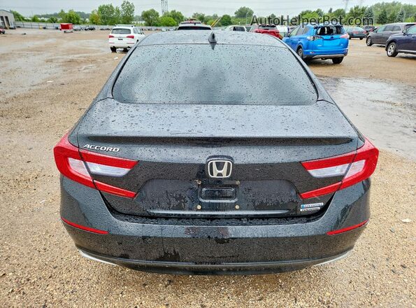 1HGCV3F93KA021543 2019 HONDA ACCORD Черный Вид сзади