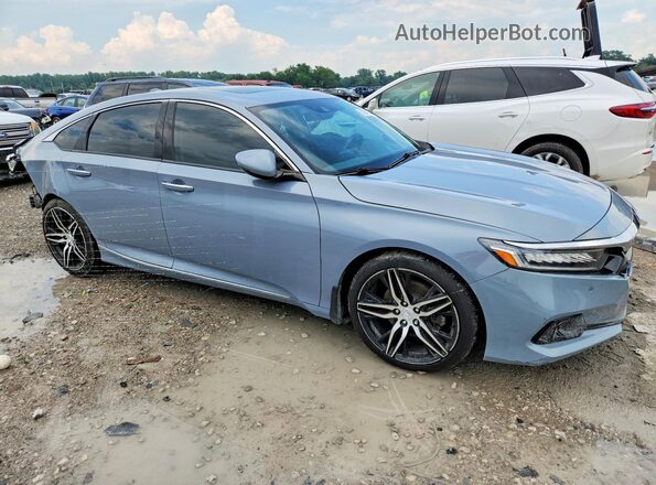 1HGCV3F93MA002249 2021 HONDA ACCORD Gray Delantero derecho