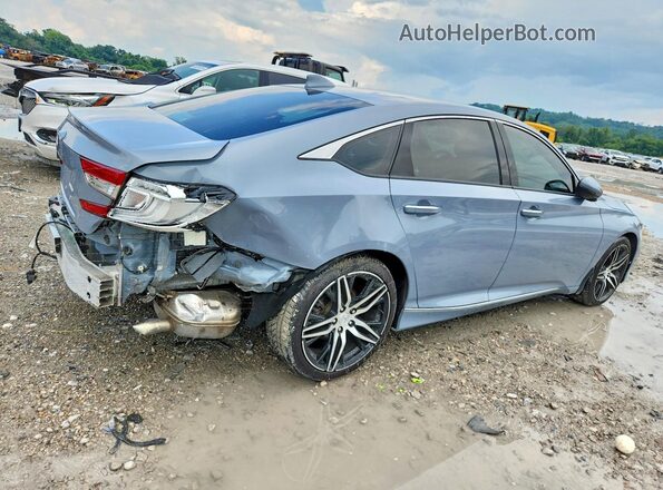 1HGCV3F93MA002249 2021 HONDA ACCORD Gray Trasero derecho