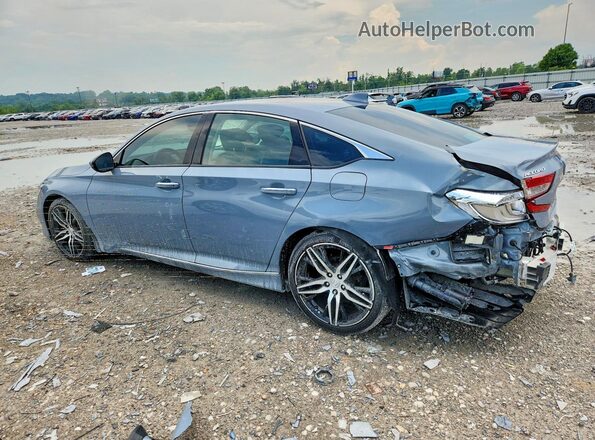 1HGCV3F93MA002249 2021 HONDA ACCORD Gray Trasero izquierdo