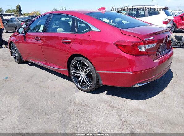 1HGCV3F93NA015598 2022 HONDA ACCORD Red Rear left