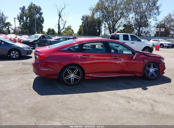 1HGCV3F93NA015598 2022 HONDA ACCORD Red Rear interior view