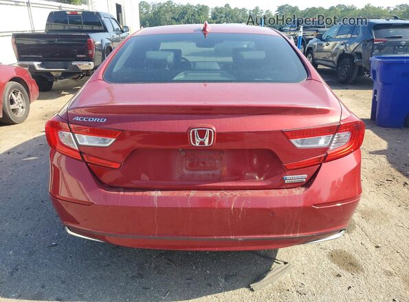 1HGCV3F94JA007469 2018 HONDA ACCORD Red Vista trasera