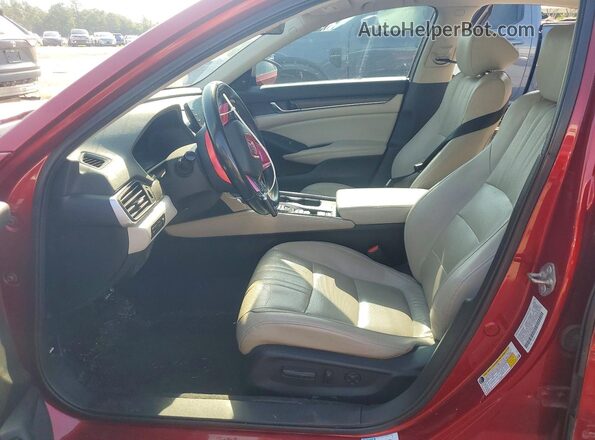 1HGCV3F94JA007469 2018 HONDA ACCORD Red Vista interior delantera