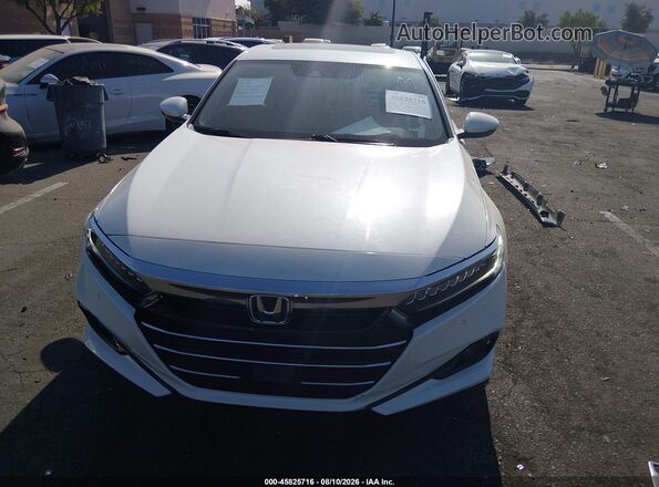 1HGCV3F94MA020002 2021 HONDA ACCORD White Vista interior trasera