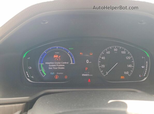 1HGCV3F95MA000762 2021 HONDA ACCORD White Widok zestawu wskaźników