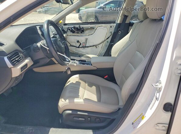 1HGCV3F95MA000762 2021 HONDA ACCORD White Widok wnętrza z przodu