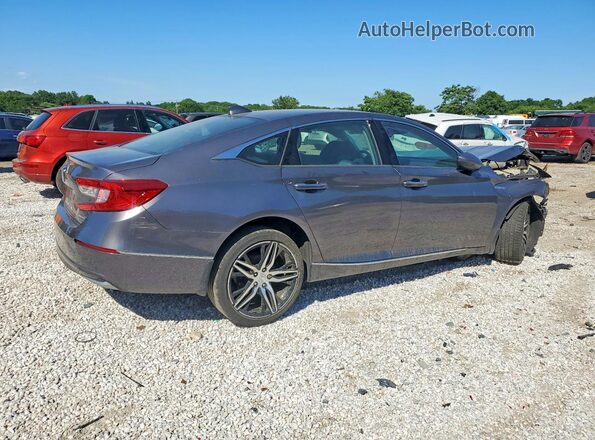 1HGCV3F95MA023264 2021 HONDA ACCORD Gray Trasero derecho