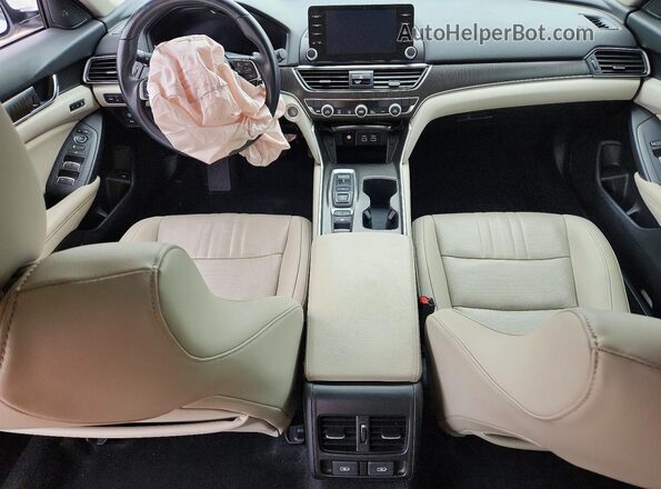 1HGCV3F95NA031298 2022 HONDA ACCORD White Vista del salpicadero