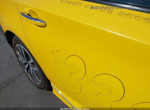 1HGCV3F96KA013436 2019 HONDA ACCORD Yellow Вид спереду