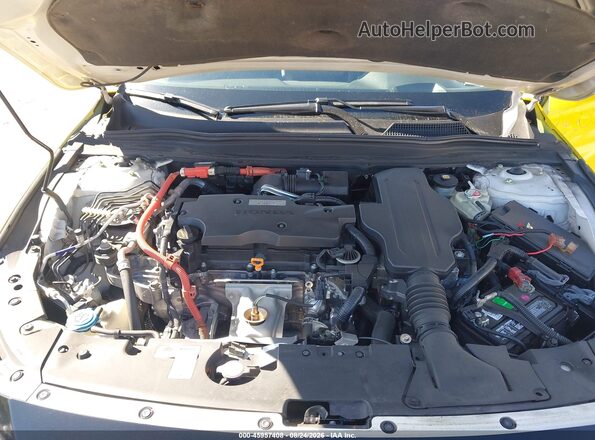 1HGCV3F96KA013436 2019 HONDA ACCORD Yellow Вид ззаду