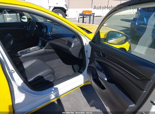 1HGCV3F96KA013436 2019 HONDA ACCORD Yellow Вид салону спереду