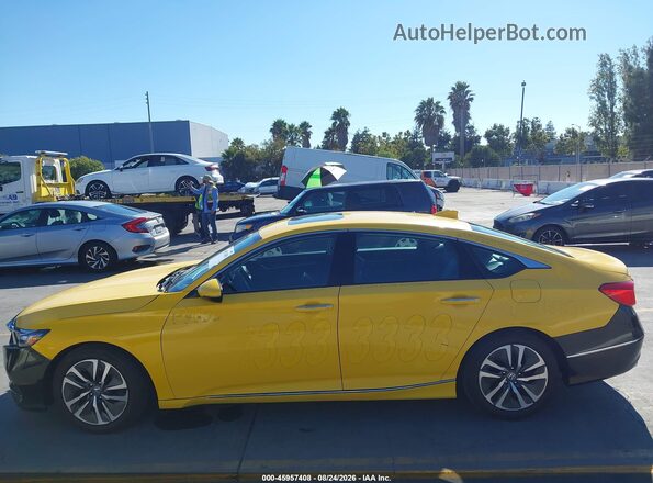 1HGCV3F96KA013436 2019 HONDA ACCORD Yellow Панорамний вид салону 360°