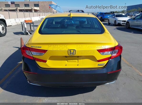 1HGCV3F96KA013436 2019 HONDA ACCORD Yellow 