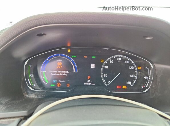 1HGCV3F97LA001149 2020 HONDA ACCORD White ხელსაწყოთა პანელის ხედი