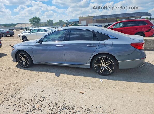 1HGCV3F98MA022416 2021 HONDA ACCORD Blue Հետևի ձախ