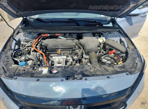 1HGCV3F98MA022416 2021 HONDA ACCORD Blue Սալոնի հետևի տեսք