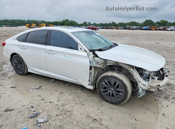 1HGCV3F99KA006853 2019 HONDA ACCORD White Delantero derecho