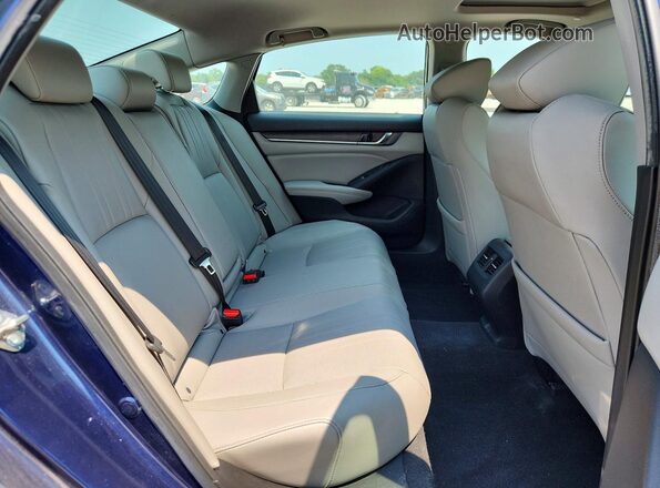 1HGCV3F99LA008748 2020 HONDA ACCORD Blue უკანა სავარძლების ხედი