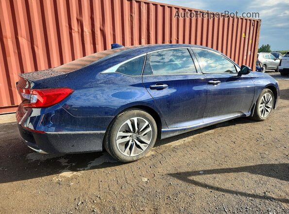 1HGCV3F9XJA800355 2018 HONDA ACCORD Blue უკანა მარჯვენა