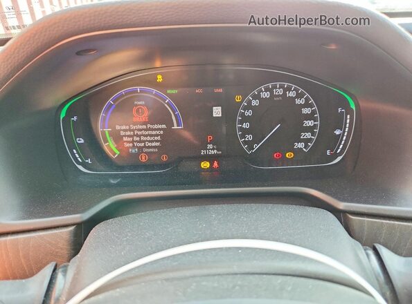 1HGCV3F9XJA800355 2018 HONDA ACCORD Blue ხელსაწყოთა პანელის ხედი