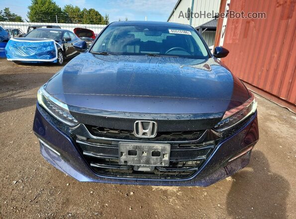 1HGCV3F9XJA800355 2018 HONDA ACCORD Blue წინა ხედი