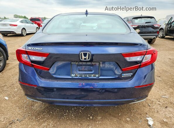 1HGCV3F9XLA002862 2020 HONDA ACCORD Blue უკანა ხედი