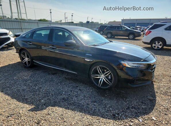 1HGCV3F9XMA010784 2021 HONDA ACCORD Black Przód prawy