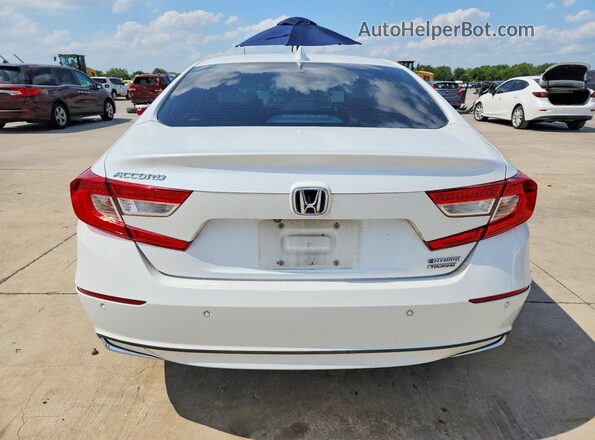1HGCV3F9XMA016391 2021 HONDA ACCORD Белый Вид сзади