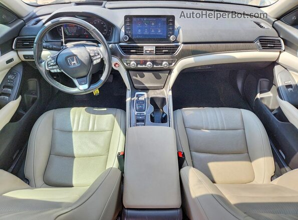1HGCV3F9XMA016391 2021 HONDA ACCORD Белый Вид панели приборов