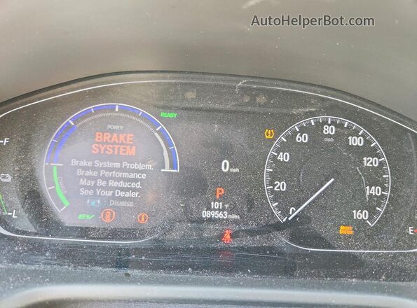 1HGCV3F9XMA016391 2021 HONDA ACCORD Белый Вид щитка приборов