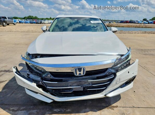 1HGCV3F9XMA016391 2021 HONDA ACCORD Белый Вид спереди