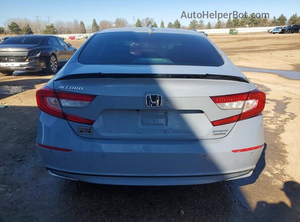 1HGCV3F9XNA027280 2022 HONDA ACCORD Gray Rear view
