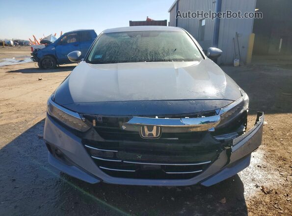 1HGCV3F9XNA027280 2022 HONDA ACCORD Gray Front view