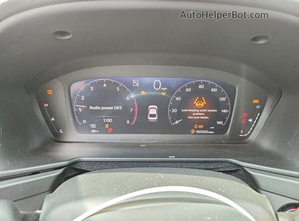 1HGCY1F20SA055454 2025 HONDA ACCORD Silver Vista del cuadro de instrumentos