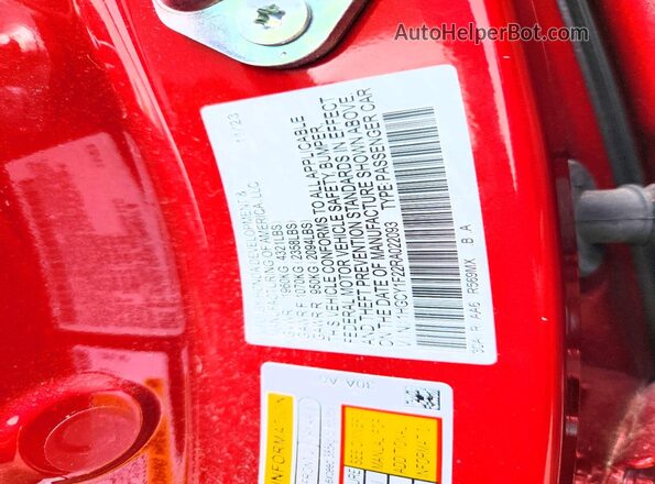 1HGCY1F22RA022093 2024 HONDA ACCORD Красный Вид подкапотного пространства