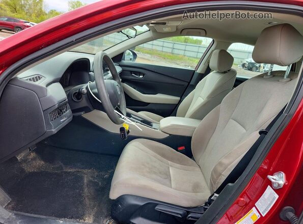 1HGCY1F22RA022093 2024 HONDA ACCORD Красный Вид салона спереди