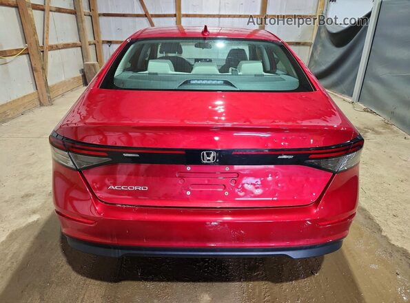 1HGCY1F22RA022093 2024 HONDA ACCORD Красный Вид сзади